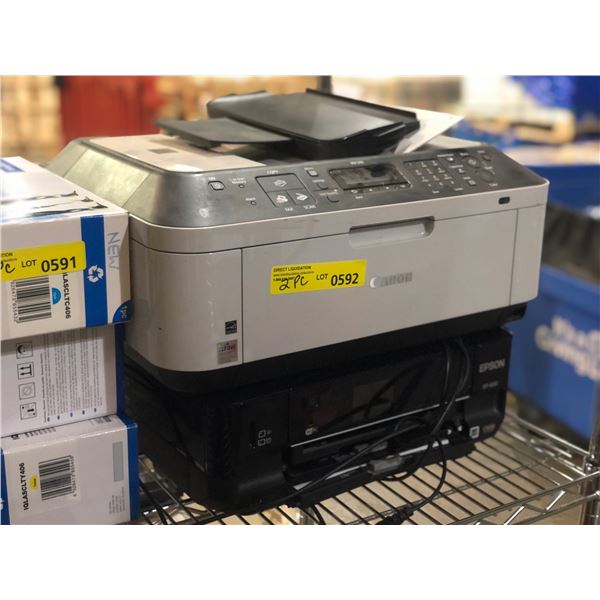 Group of 2 printers - includes CANON PIXMA printer / EPSON XP-600 (not tested)