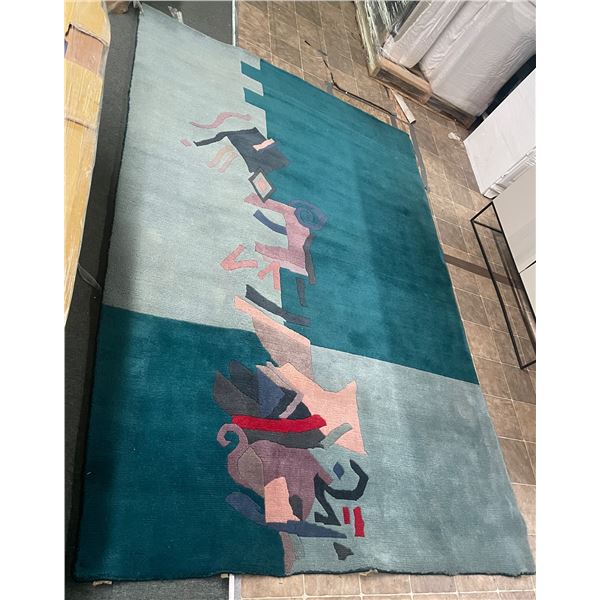 Nepal Wool Rug - approx. 9ft 6in x 6ft 3in - retails: $5200