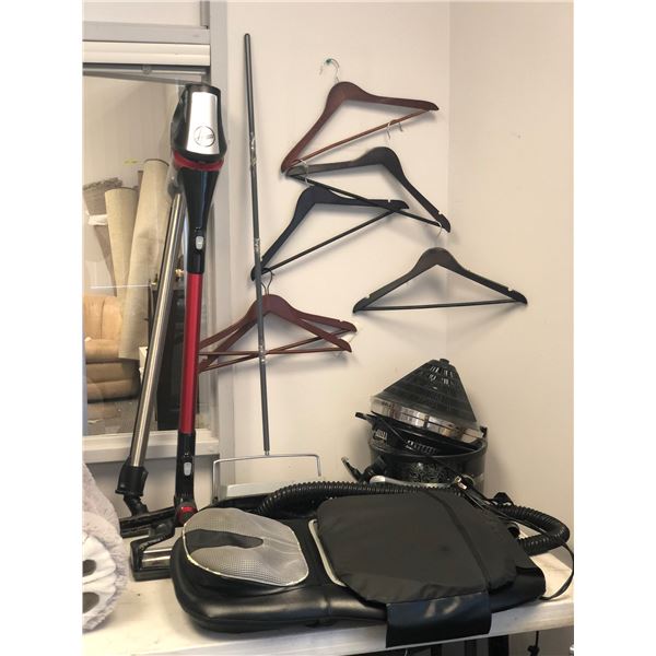 Group of misc. items  - includes Hoover vacuum cleaner, Car massage seat etc
