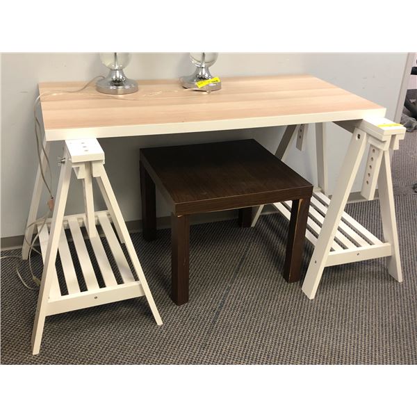 Group of two Tables table and a side table table