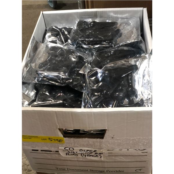 Box lot of sex toys - includs black 4pcs massage toy set