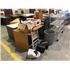 Image 19 : Large group of office furniture & 5 good working refrigerators - includes office chairs/ office desk