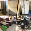 Image 1 : Large group of office furniture & 5 good working refrigerators - includes office chairs/ office desk