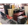 Image 22 : Large group of office furniture & 5 good working refrigerators - includes office chairs/ office desk