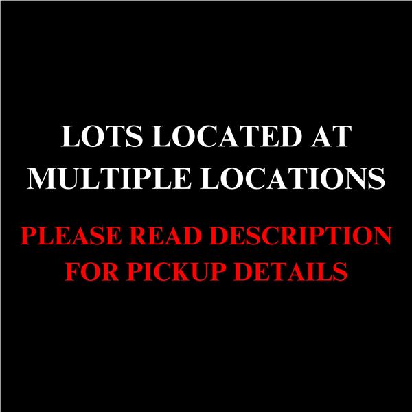 MULTIPLE LOCATIONS OF LOTS - PLEASE READ DESCRIPTION FOR DETAILS