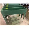 Image 1 : Metal planter box, 40in w x 11in d x 18in h