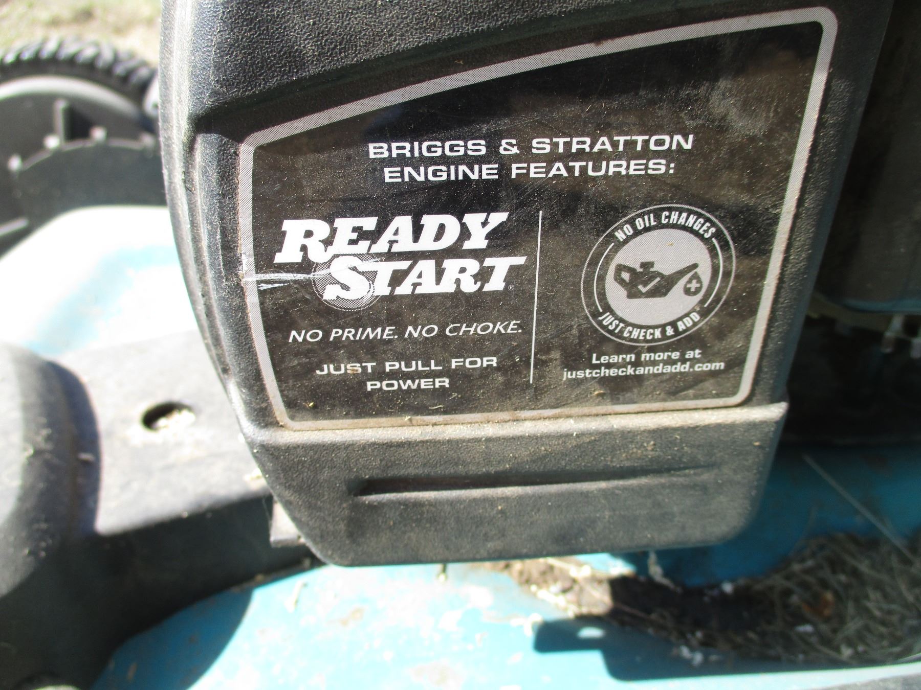 Ready Start Yardworks Lawn Mower Briggs & Stratton Ready Start Engine (163cc 7.25)