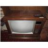 Image 1 : Vintage RCR Colortrak Wood Cabinet TV w/ Remote