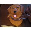Image 2 : (2) Wooden Dog Wall Hangers (15" Tall)