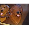 Image 3 : (2) Wooden Dog Wall Hangers (15" Tall)