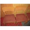 Image 2 : (3) Vintage Wood Framed Chairs