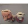 Image 6 : (2) Vintage Ceramic Piggy Banks (one is Royal Copley--Some Damage)