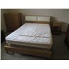 Image 1 : 4-Piece Bedroom Suite Set Blonde Double