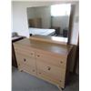 Image 2 : 4-Piece Bedroom Suite Set Blonde Double