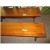 Image 3 : 2X the Bid Price-- (2) Wooden Benches (52" Long)