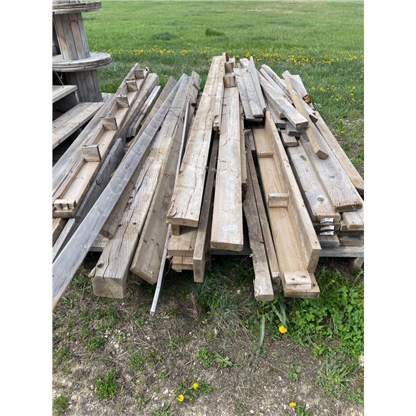 Large Assortment of Wood Posts