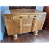 Image 1 : Edwardian Solid Light Oak Buffet - 48L x 20D x 36H