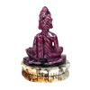 Image 2 : Natural Unheated Red Ruby Buddha Carving