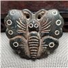 Image 1 : Antique Rare Chinese Black  Jade Butterfly Pendant