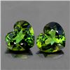 Image 1 : Natural Green Tourmaline Heart Pair 8.50 MM {Flawless-VVS}