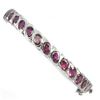 Image 1 : Natural Unheated Oval Rhodolite Garnet Bangle