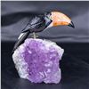 Image 2 : Natural Stone Handcarved Quartz Bird