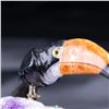 Image 4 : Natural Stone Handcarved Quartz Bird