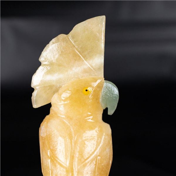 Natural Stone Handcarved Quartz Bird