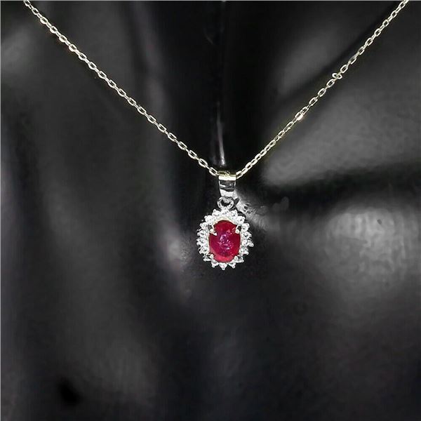 Natural Red Ruby Pendant/Necklace