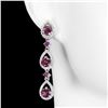 Image 1 : Natural Rhodolite Garnet Earrings