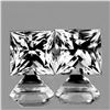 Image 1 : Natural Princess White Sapphire Pair  {Flawless-VVS1}