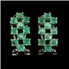 Image 1 : Natural Colombian Emerald Earrings