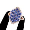 Image 1 : Natural Cornflower Blue Kyanite Ring