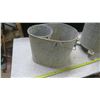 Image 2 : 2 vintage galvanized mop pails