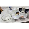Image 3 : Large bundle of dishwares - coffee mugs, bowls, glass bowls, etc.