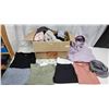 Image 1 : Box of ladies clothes - Pants, shirts, shorts, etc. - sz S-L