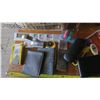 Image 2 : assorted office supplies - speakers, pens, scissors, calculators, envelopes, etc.