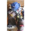 Image 2 : lot of assorted hats, toques, gloves, etc.