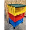 Image 2 : Plastic 3 tier storage trolly - 12.5"x18"x27"