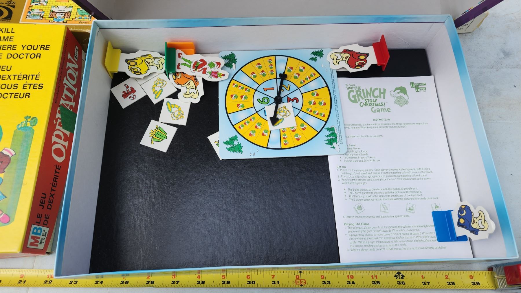 4 Board games Clue, The Mad Magazine Game, Operation, Dr. Seuss, How