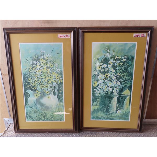 2 Carolyn Blish prints nicely framed 33"x 21" (Outside of frame measurements)