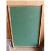 Image 2 : Vintage Chalkboard 25.5"x 37.25" & 3 cardboard cut-outs + Corkboard