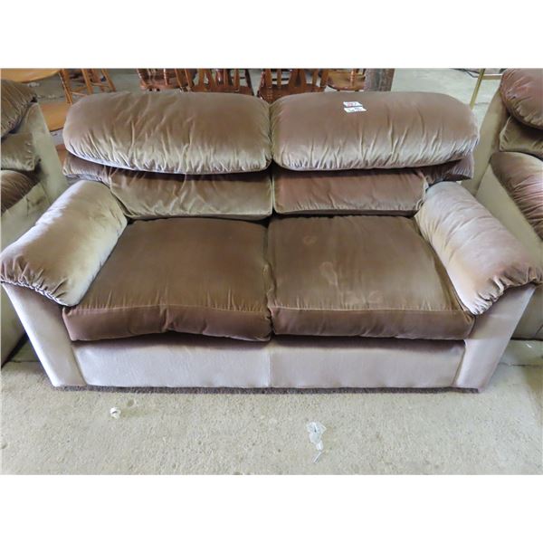 Brown Love Seat - great condition 66"x 36"x 36"