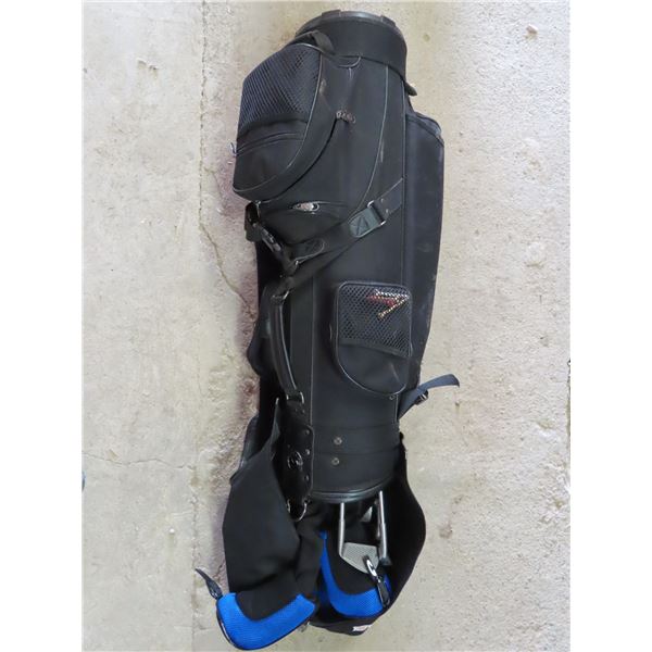 Golf bag "Knight Golf" with clubs