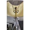 Image 3 : 2 Matching clear glass lamps