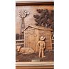 Image 3 : "Greener pastures" wood carved framed art piece - by Kim Murray - 15"x19"