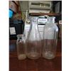 Image 1 : 3 vintage milk bottles