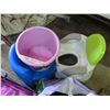 Image 4 : Assorted kids toys, chair, poddy, Bucket & shoes