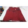 Image 3 : vintage red leather vest with fringes