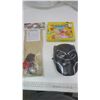 Image 1 : fridge puzzle, hula skirt set and black panther mask